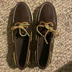 Sperry Brown Leather Boat Shoes